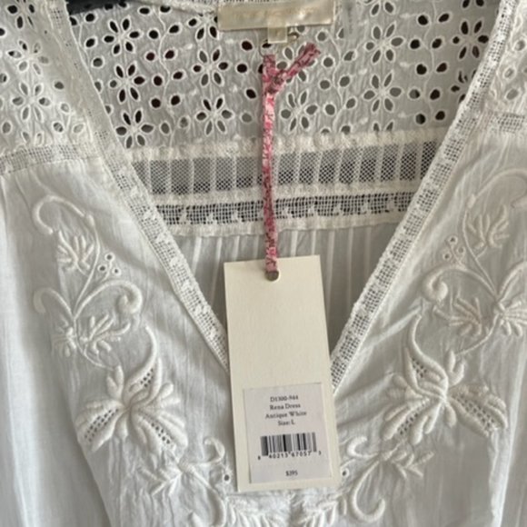 LoveShackFancy Rena Embroidered Ruffle Mini Dress - Picture 7 of 12